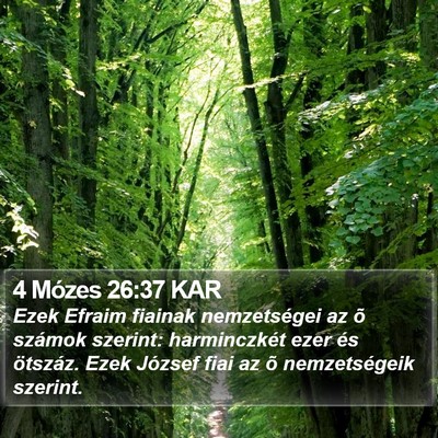 4 Mózes 26:37 KAR Bible Verse Image