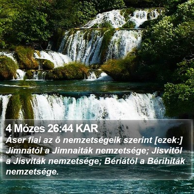 4 Mózes 26:44 KAR Bible Verse Image