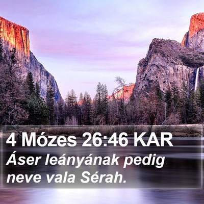 4 Mózes 26:46 KAR Bible Verse Image