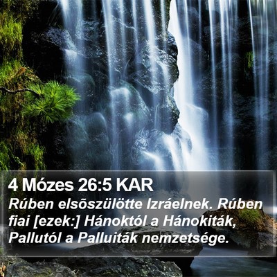 4 Mózes 26:5 KAR Bible Verse Image