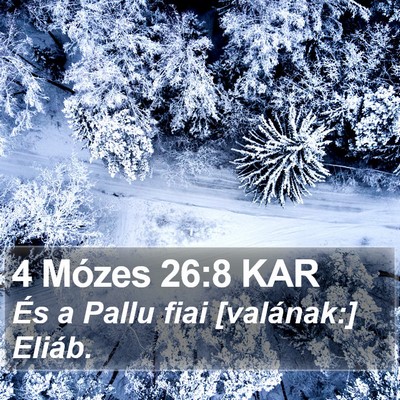 4 Mózes 26:8 KAR Bible Verse Image