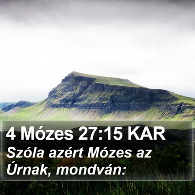 4 Mózes 27:15 KAR Bible Verse Image