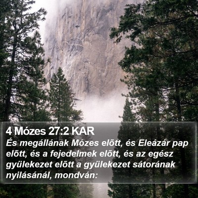4 Mózes 27:2 KAR Bible Verse Image