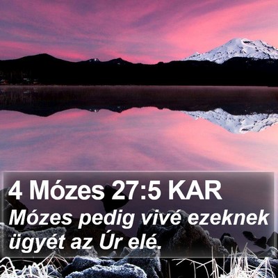 4 Mózes 27:5 KAR Bible Verse Image