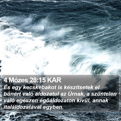 4 Mózes 28:15 KAR Bible Verse Image
