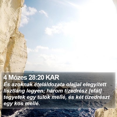 4 Mózes 28:20 KAR Bible Verse Image
