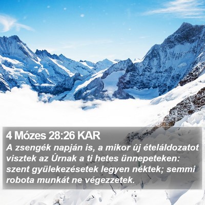 4 Mózes 28:26 KAR Bible Verse Image