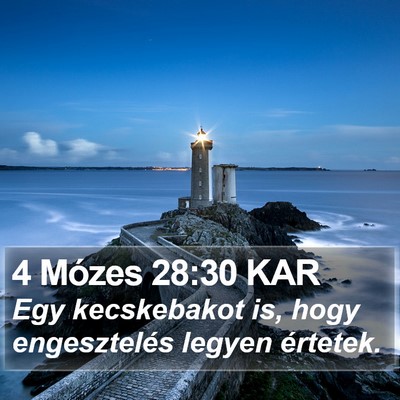 4 Mózes 28:30 KAR Bible Verse Image