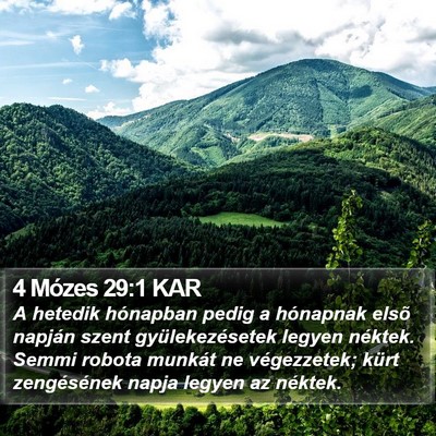 4 Mózes 29:1 KAR Bible Verse Image