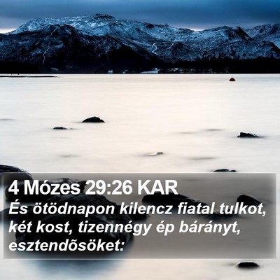 4 Mózes 29:26 KAR Bible Verse Image