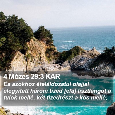 4 Mózes 29:3 KAR Bible Verse Image
