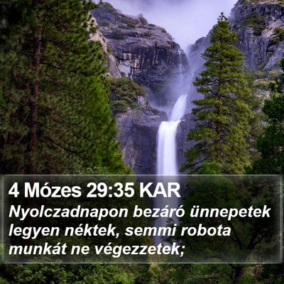 4 Mózes 29:35 KAR Bible Verse Image