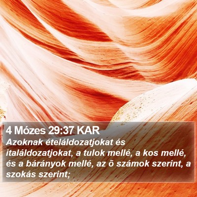 4 Mózes 29:37 KAR Bible Verse Image