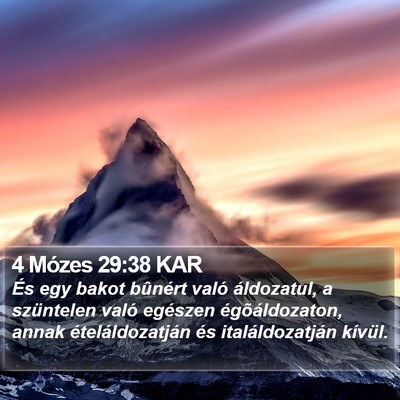 4 Mózes 29:38 KAR Bible Verse Image