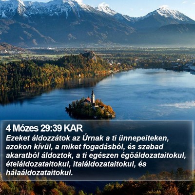 4 Mózes 29:39 KAR Bible Verse Image