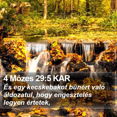 4 Mózes 29:5 KAR Bible Verse Image