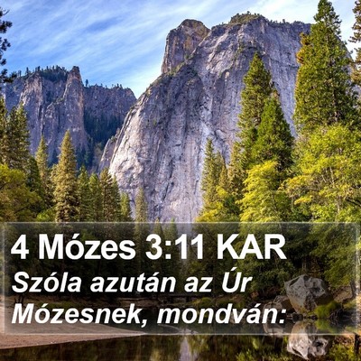 4 Mózes 3:11 KAR Bible Verse Image