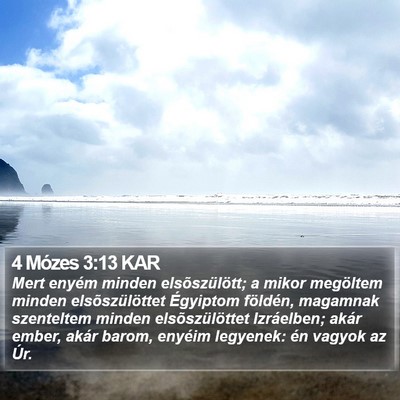4 Mózes 3:13 KAR Bible Verse Image