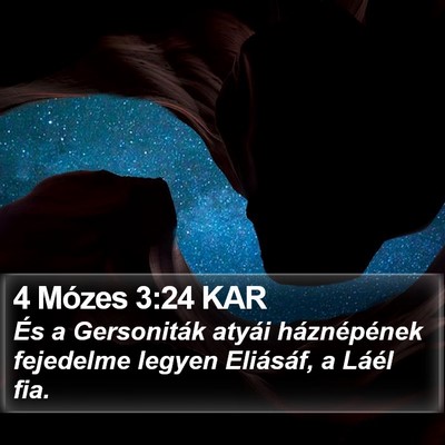 4 Mózes 3:24 KAR Bible Verse Image