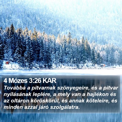 4 Mózes 3:26 KAR Bible Verse Image