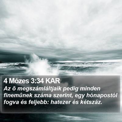 4 Mózes 3:34 KAR Bible Verse Image
