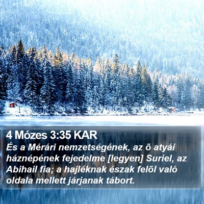 4 Mózes 3:35 KAR Bible Verse Image