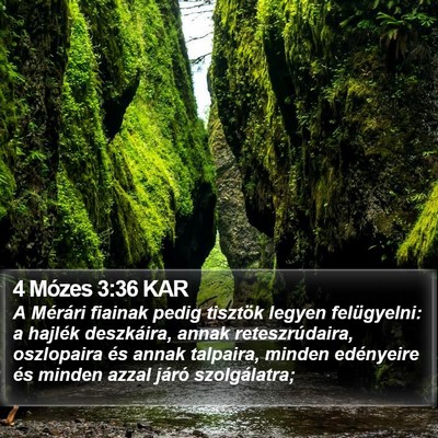 4 Mózes 3:36 KAR Bible Verse Image
