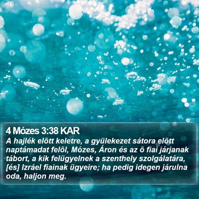 4 Mózes 3:38 KAR Bible Verse Image