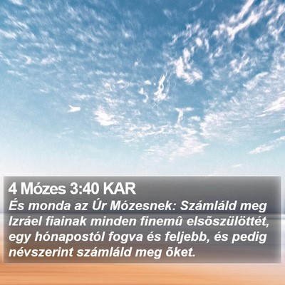 4 Mózes 3:40 KAR Bible Verse Image