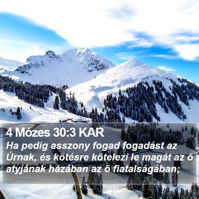 4 Mózes 30:3 KAR Bible Verse Image