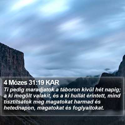 4 Mózes 31:19 KAR Bible Verse Image