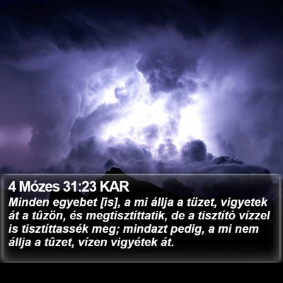 4 Mózes 31:23 KAR Bible Verse Image