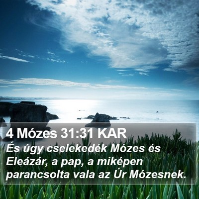 4 Mózes 31:31 KAR Bible Verse Image