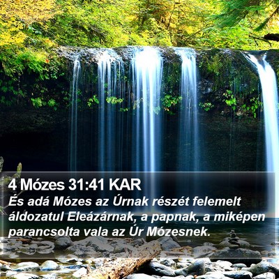 4 Mózes 31:41 KAR Bible Verse Image