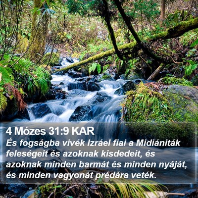4 Mózes 31:9 KAR Bible Verse Image