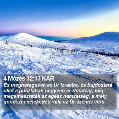 4 Mózes 32:13 KAR Bible Verse Image