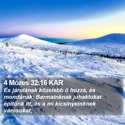 4 Mózes 32:16 KAR Bible Verse Image