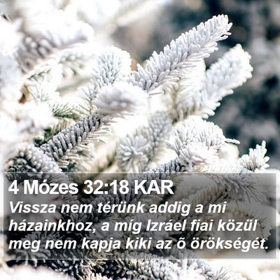 4 Mózes 32:18 KAR Bible Verse Image