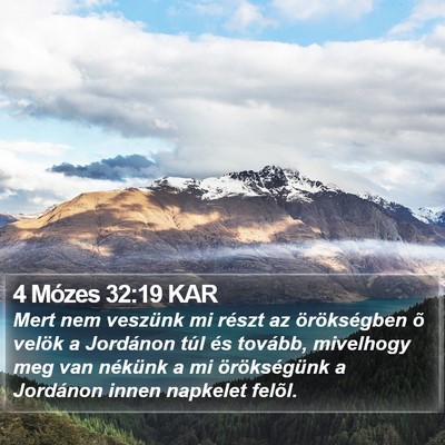 4 Mózes 32:19 KAR Bible Verse Image