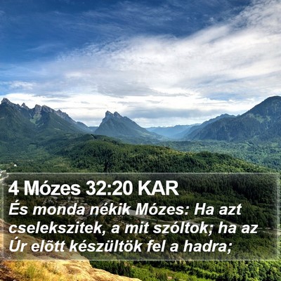 4 Mózes 32:20 KAR Bible Verse Image