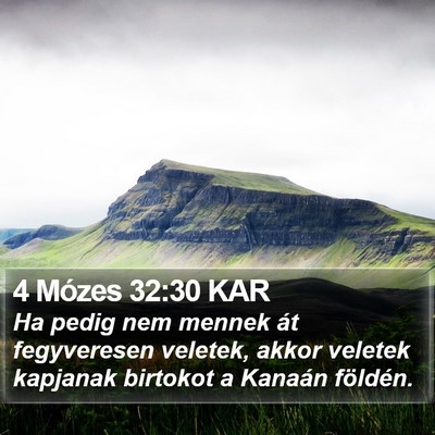 4 Mózes 32:30 KAR Bible Verse Image
