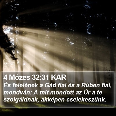 4 Mózes 32:31 KAR Bible Verse Image