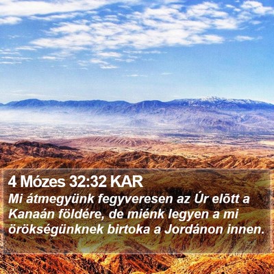 4 Mózes 32:32 KAR Bible Verse Image