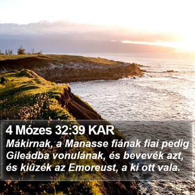 4 Mózes 32:39 KAR Bible Verse Image
