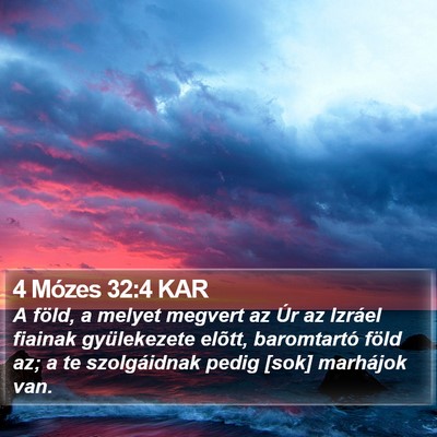 4 Mózes 32:4 KAR Bible Verse Image