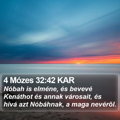 4 Mózes 32:42 KAR Bible Verse Image
