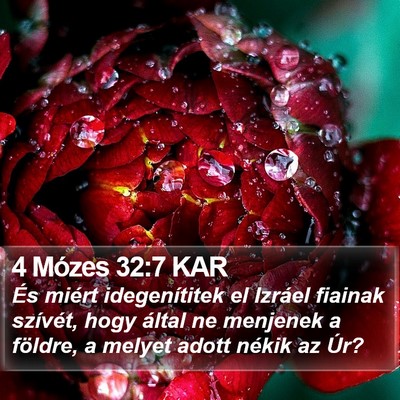 4 Mózes 32:7 KAR Bible Verse Image