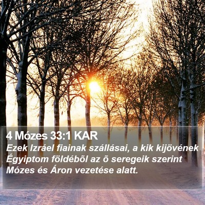 4 Mózes 33:1 KAR Bible Verse Image