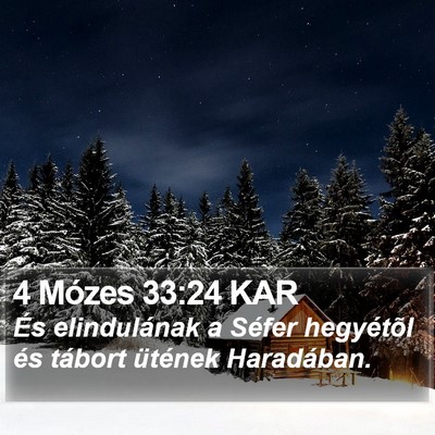 4 Mózes 33:24 KAR Bible Verse Image