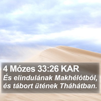 4 Mózes 33:26 KAR Bible Verse Image